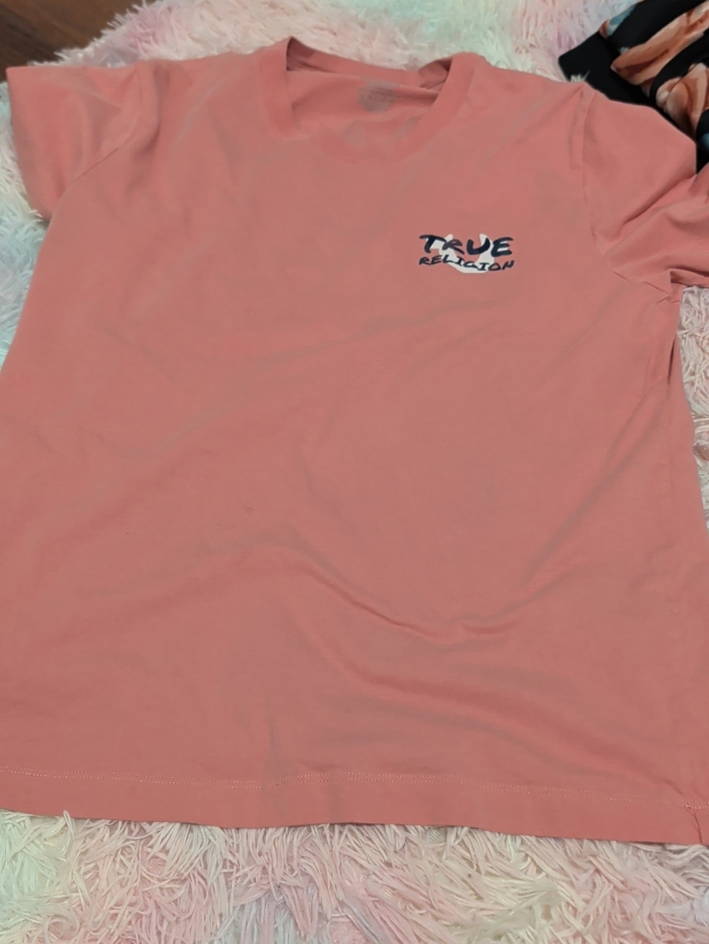 True Religion Kids Coral Tee with Small Logo